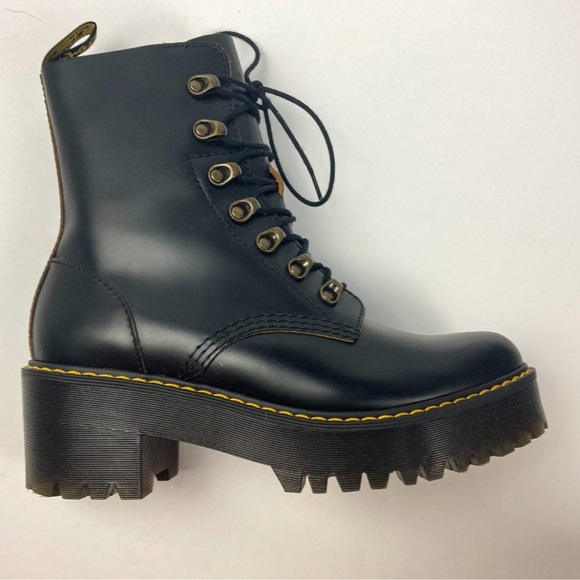 Dr Marten Leona Smooth Vintage Leather Black NEW 8 - Picture 8 of 11